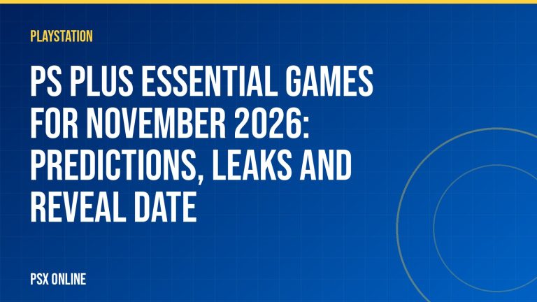 PS Plus Essential games for November 2026: predictions, leaks and reveal date