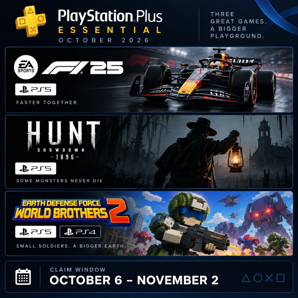 October 2026 PS Plus Lineup Breakdown