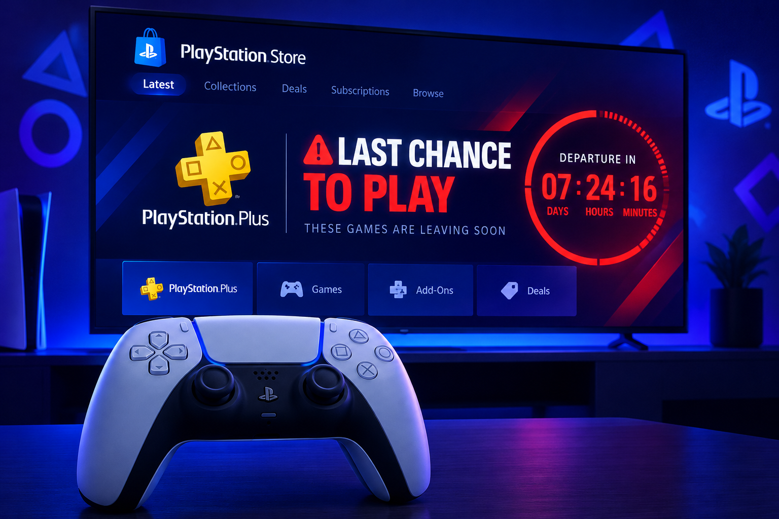 PS Plus Extra November Departures Hero
