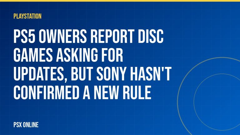 PS5 owners report disc games asking for updates, but Sony hasn’t confirmed a new rule