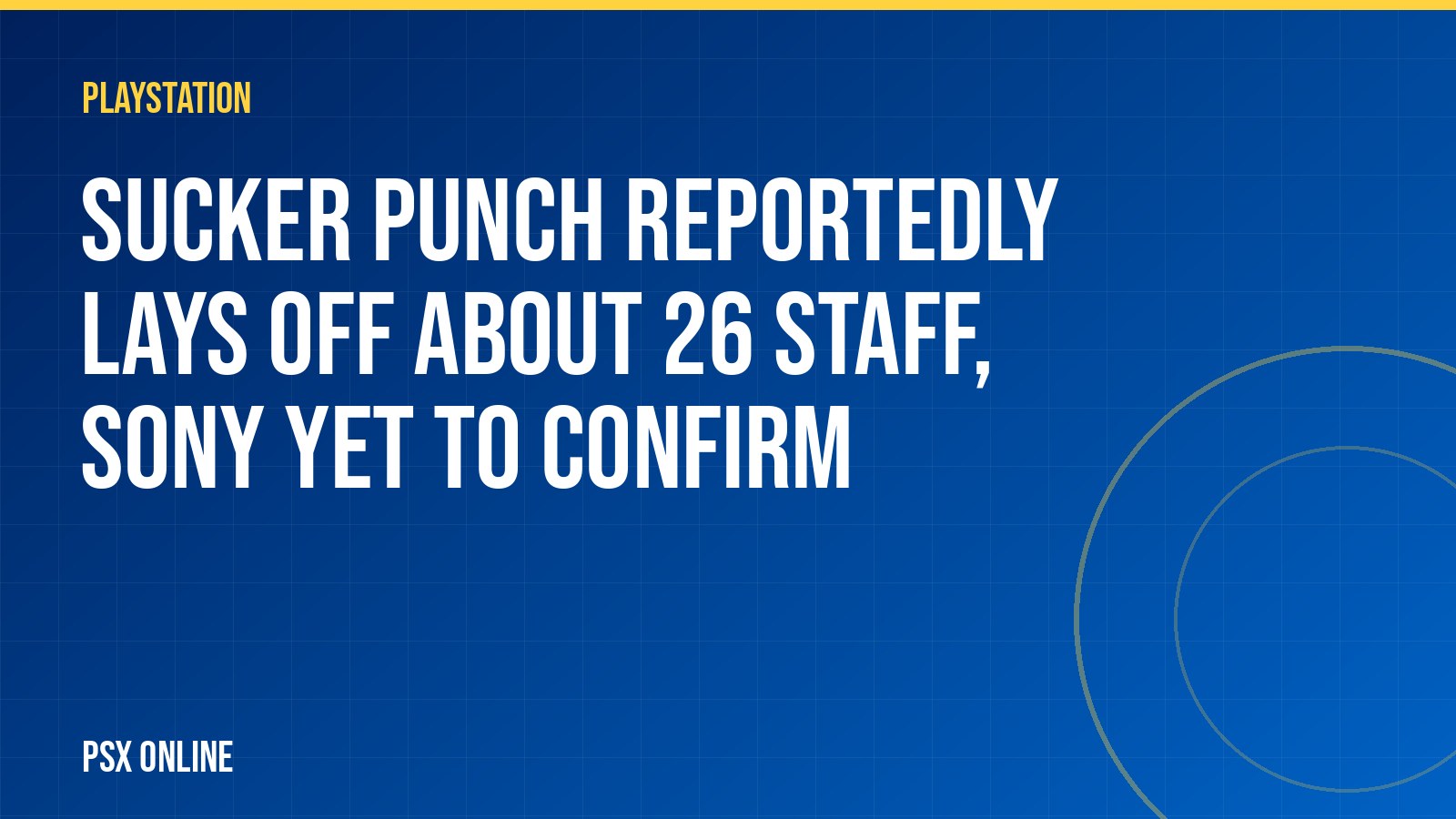 Sucker Punch reportedly lays off about 26 staff, Sony yet to confirm