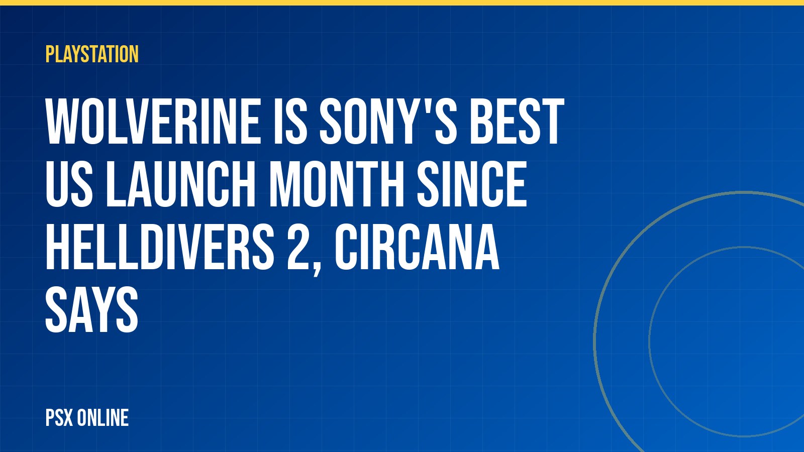 Wolverine is Sony's best US launch month since Helldivers 2, Circana says